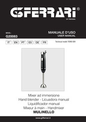 TREVIDEA Girmi G20083 Manual De Instrucciones