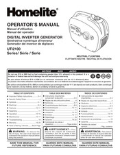 Homelite UTi2100 Serie Manual Del Operador