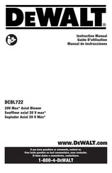 DeWalt DCBL722 Manual De Instrucciones