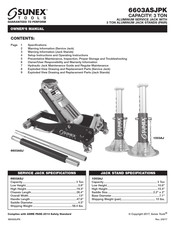 Sunex Tools 6603ASJPK Manual Del Propietário