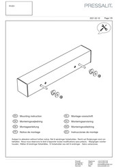 Pressalit R1201 Instrucciones De Montaje