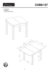 finori COB8/137 Manual De Instrucciones