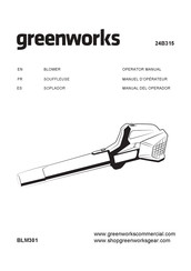 GreenWorks 24B315 Manual Del Operador