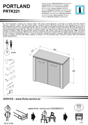 Forte PORTLAND PRTK221 Montaje