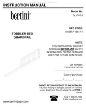 Bertini DL1747-5 Manual De Instrucciones