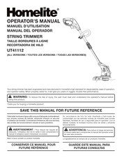 Homelite UT41112 Manual Del Operador