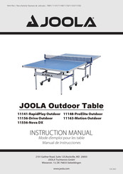 JOOLA 11141-RapidPlay Outdoor Manual De Instrucciones