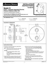 American Standard Studio S TU105740 Instrucciones De Instalación