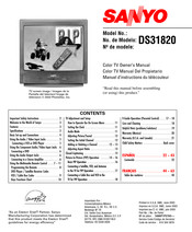 Sanyo DS31820 Manual Del Propietário