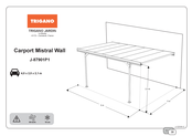 Trigano Jardin Carport Mistral Wall Instrucciones De Montaje