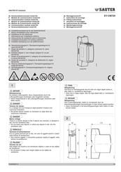 Sauter EY-CM720 Instrucciones De Montaje