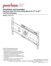peerless-AV SUA751PU Instalación Y Montaje