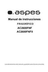 Aspes AC2600FNFX Manual De Instrucciones