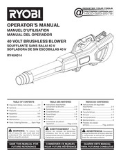 Ryobi RY404014 Manual Del Operador