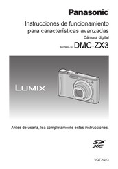 Panasonic LUMIX DMC-ZX3 Instrucciones De Funcionamiento