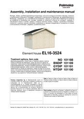 Lemeks Palmako EL16-3524 Instrucciones De Montaje, Instalación Y Mantenimiento