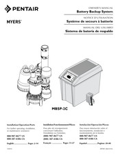 Pentair MYERS MBSP-2C Manual Del Usuario