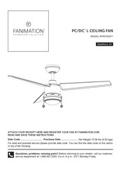 Fanimation FPD7619 Serie Manual De Instrucciones