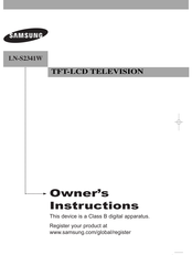 Samsung LN-S2341W Manual De Instrucciones