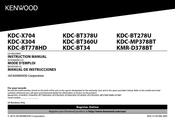 Kenwood KDC-BT378U Manual De Instrucciones