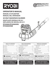 Ryobi RY40404VNM Manual Del Operador