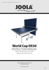 JOOLA World Cup DX30 Manual De Instrucciones