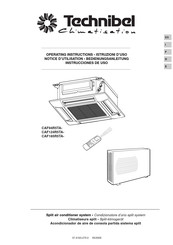 Technibel Climatisation CAF185R5TA Serie Instrucciones De Uso