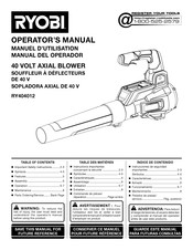 Ryobi RY404012 Manual Del Operador