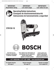 Bosch STN150-18 Instrucciones De Funcionamiento Y Seguridad