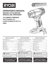 Ryobi P263 Manual Del Operador