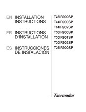 Thermador T30IR902SP Instrucciones De Instalación