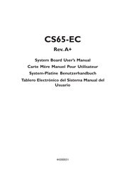 DFI CS65-EC Manual Del Usuario