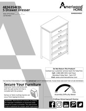 Ameriwood HOME 4836354EBL Manual De Instrucciones