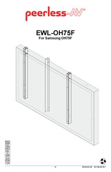 peerless-AV EWL-OH75F Manual Del Usuario