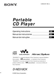 Sony D-NE518CK Manual De Instrucciones