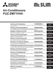 Mitsubishi Electric Mr.SLIM PUZ-ZM71VHA Manual De Instalación