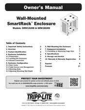 Tripp-Lite SmartRack SRW12UHD Manual Del Propietário