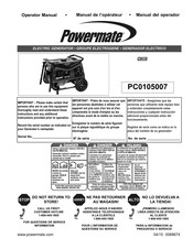 Powermate PC0105007 Manual Del Operador