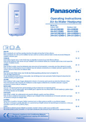 Panasonic WH-SXC12D9E8-1 Instrucciones De Operación