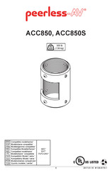 peerless-AV ACC850S Manual De Instalación