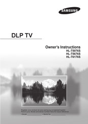 Samsung HL-T6176S Manual De Instrucciones