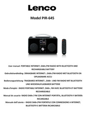 Lenco PIR-645 Manual De Usuario