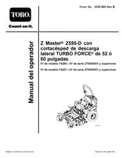 Toro Z Master Z595-D Manual Del Operador