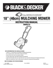 Black and Decker LAWN HOG MM575 Manual De Instrucciones