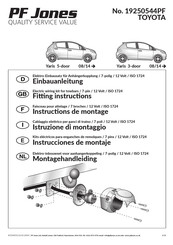 PF Jones 19250544PF Instrucciones De Montaje