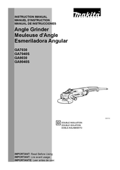 Makita GA9030 Manual De Instrucciones