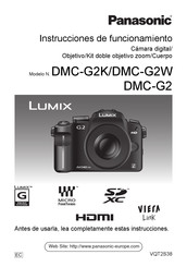 Panasonic LUMIX DMC-G2W Instrucciones De Funcionamiento