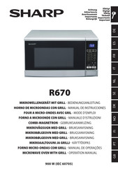 Sharp R670 Manual De Instrucciones