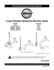 Omega Lift Equipment 22050C Instrucciones De Funcionamiento Y Manual De Piezas