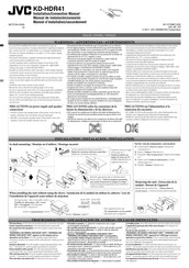 JVC KD-HDR41 Manual De Instalación/Conexion